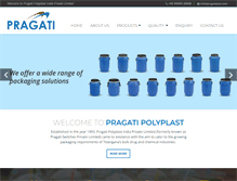 Tablet Screenshot of pragatiplast.com